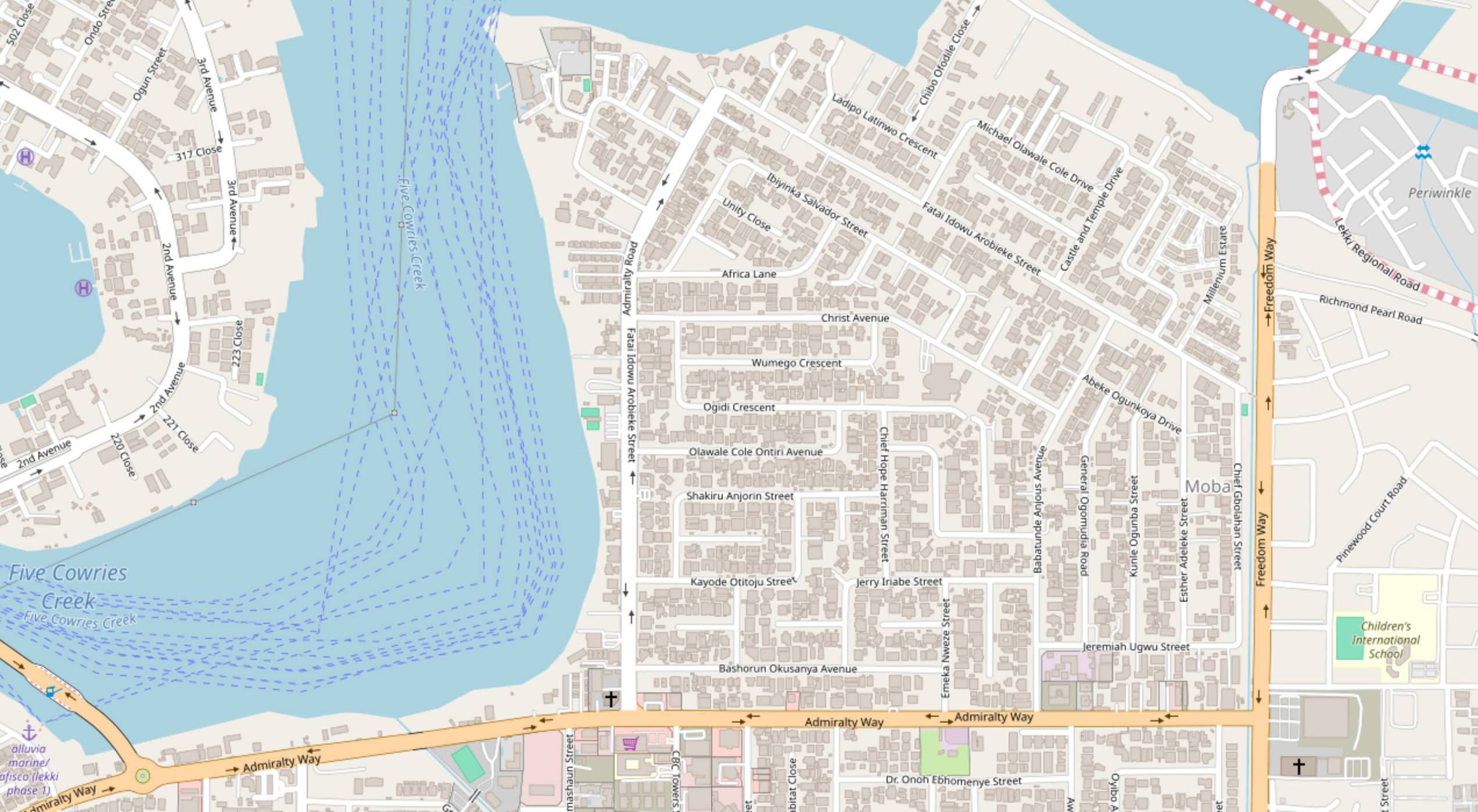 Map of DNIL's office at 15B Ogidi Crescent, off Christ Avenue, Lekki Phase 1, Lagos